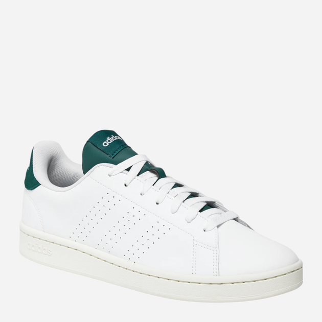 Tenisówki męskie z eko skóry adidas Advantage IF6096 42 Biały/Ciemnozielony (4066765511065) - obraz 2