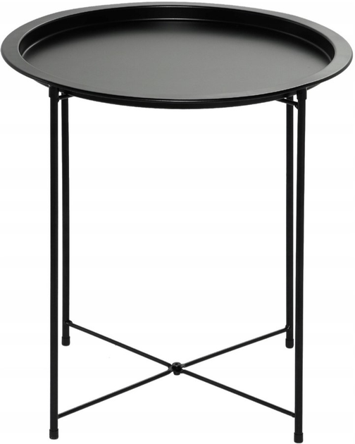 Кавовий столик OTE металевий чорний (OTE-SIDE-TABLE-1-47CM) - зображення 1