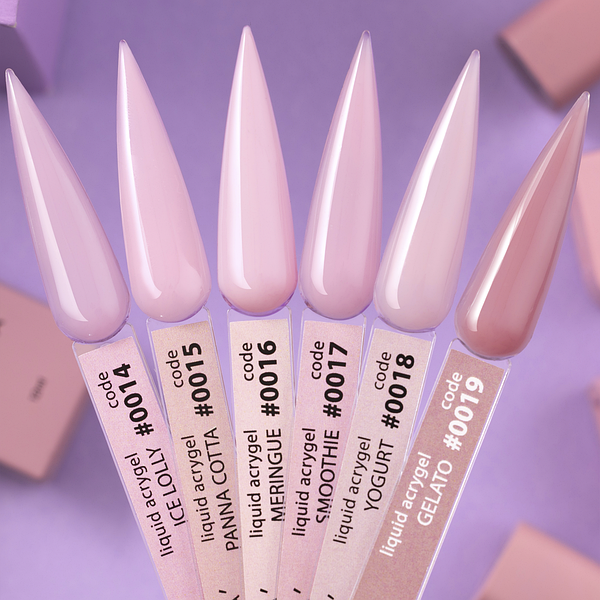 Жидкий полигель для наращивания ногтей (розовый) Liquid Acrygel Ice Lolly 0014 DNKa 12 мл - изображение 4
