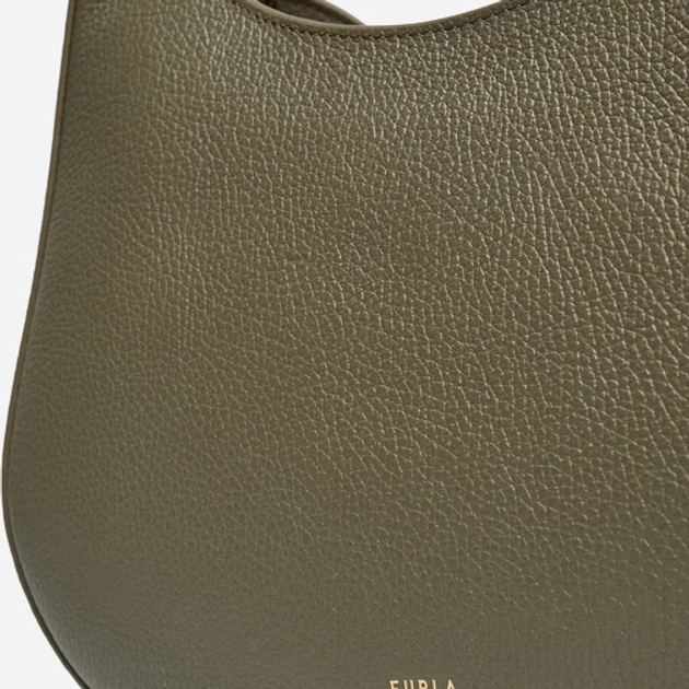 Torebka bagietka damska ze skóry naturalnej Furla WB01489BX01762810S1002 Ciemnozielona (8050597546810) - obraz 4
