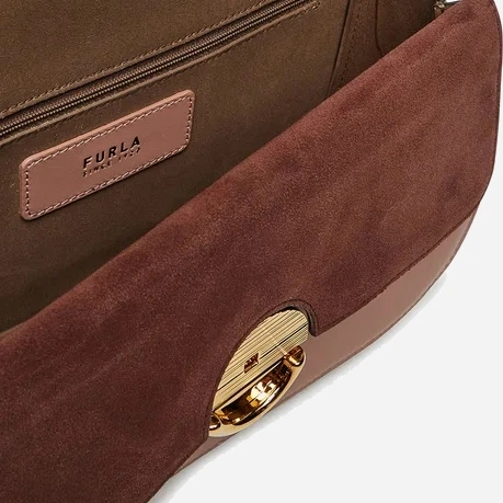 Сумка крос-боді через плече жіноча з натуральної шкіри Furla WB01490BX04283378S1002 Рожева (8050597551906) - зображення 3