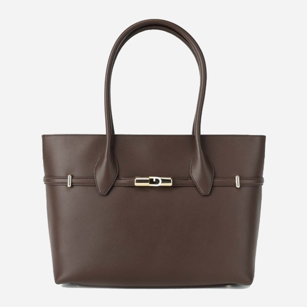 Torebka shopper damska ze skóry naturalnej Furla WB01497BX31042460S1007 Ciemnobrązowa (8050597546247) - obraz 1