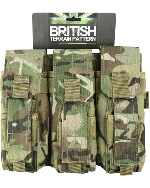 Підсумок для АК і пістолетного магазину Kombat UK Triple Mag Pouch with Pistol Mag (1000-kb-tpmp-btp) - зображення 1