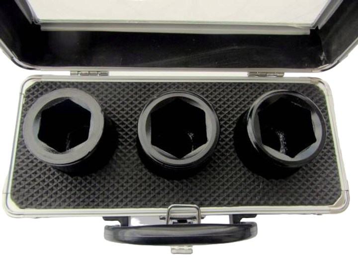 Zestaw nasadek heksagonalnych Bass Polska 1" 27 - 33 mm 3 szt. 7576 (5902067610947) - obraz 4