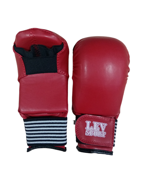 Накладки перчатки каратэ Lev Sport кожзам красный size M - Фото 2 Накладки перчатки каратэ Lev Sport кожзам красный size M - изображение 2