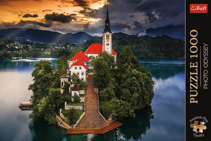 Пазл Trefl Premium Plus Quality Photo Odyssey: Озеро Блед Словенія 1000 елементів (5900511107975) - зображення 3