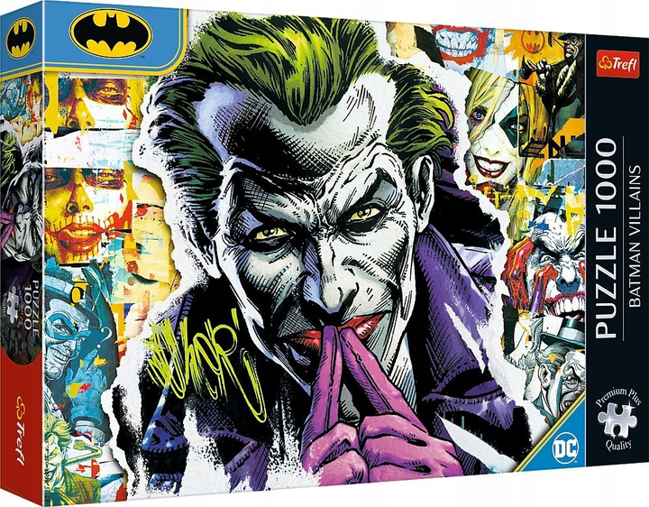 Puzzle Trefl Premium Plus Quality Batman Villains Joker 1000 elementów (5900511108361) - obraz 1