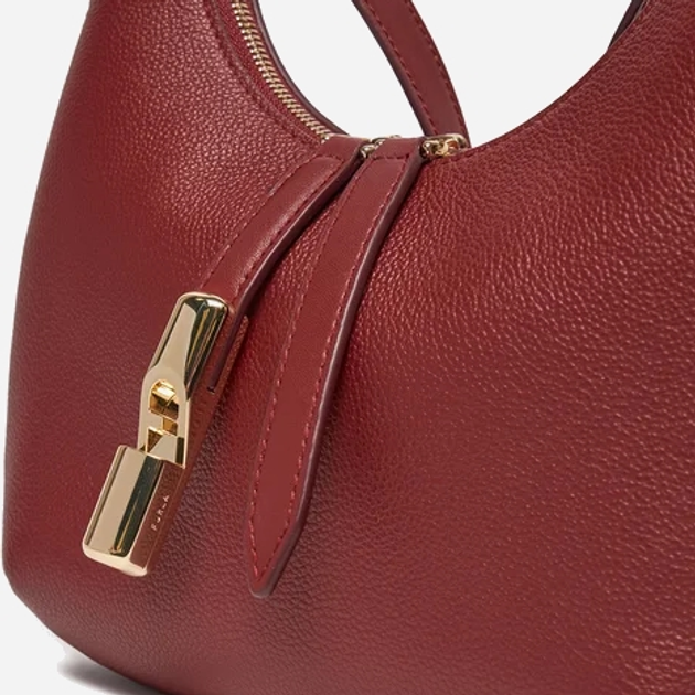 Сумка багет жіноча з натуральної шкіри Furla WB01500BX3353CGQ001007 Червона (8050597536255) - зображення 3