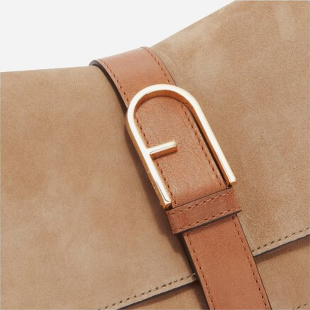 Сумка крос-боді через плече жіноча з натуральної шкіри Furla WB00996BX33543612S1007 Світло-коричнева (8050597550657) - зображення 4