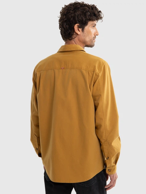 Koszula męska Big Star Szakit 803 L Musztardowa (5900714778941) - obraz 2