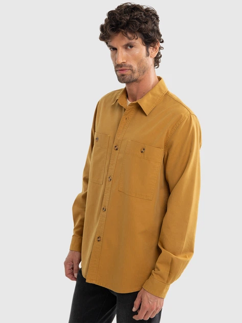 Koszula męska Big Star Szakit 803 L Musztardowa (5900714778941) - obraz 6
