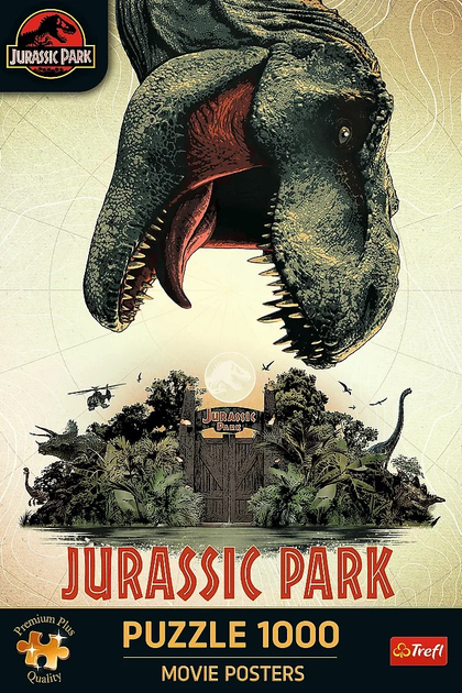 Пазл Trefl Premium Plus Quality Movie Posters Jurassic Park 1000 елементів (5900511108835) - зображення 3