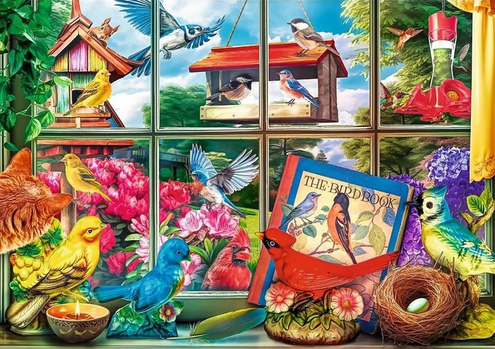 Puzzle Trefl Premium Plus Quality Tea Time Świat ptaków 1000 elementów (5900511108507) - obraz 2