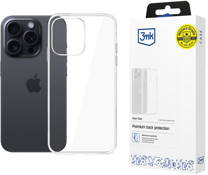 Панель 3MK Clear Case для Apple iPhone 16 Pro Transparent (5903108579544) - зображення 4