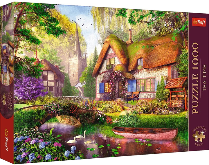 Puzzle Trefl Premium Plus Quality Tea Time Urocza chatka w lesie 1000 elementów (5900511108040) - obraz 1