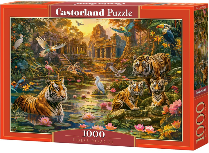 Puzzle Castorland Tigers Paradise 1000 elementów (5904438105199) - obraz 1