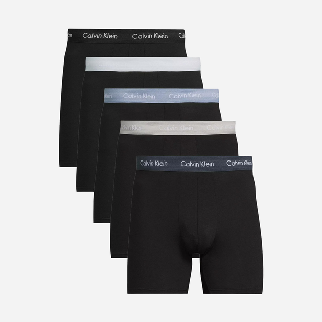 Zestaw majtek boxer męski Calvin Klein 000NB3794A S 5 szt Czarny (8720639726301) - obraz 1