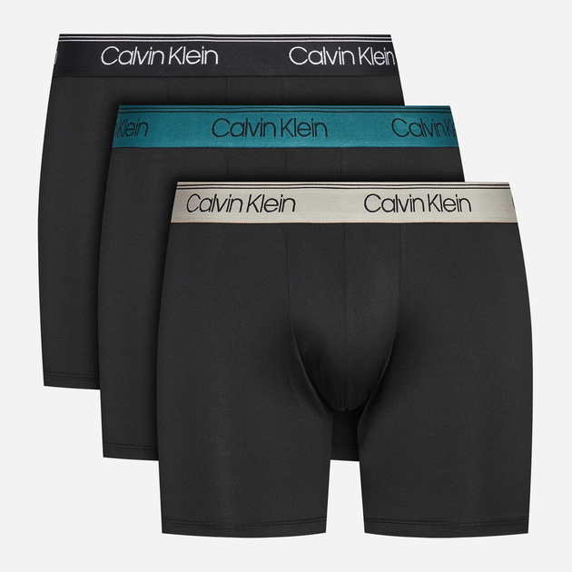 Zestaw majtek boxer męski Calvin Klein 000NB2570A M 3 szt Czarny (8720639817757) - obraz 1