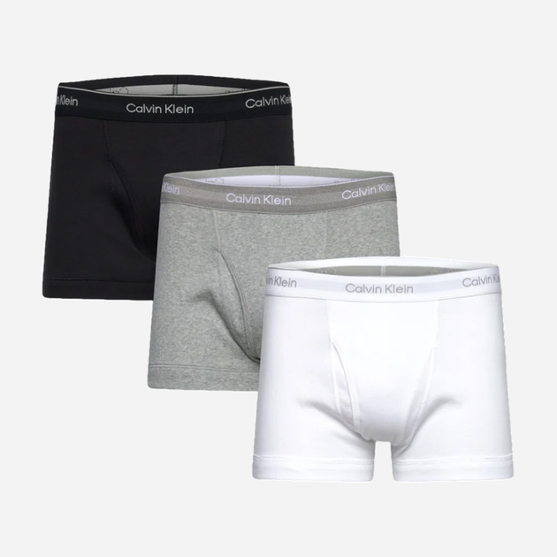 Zestaw majtek boxer męski Calvin Klein 000NB4002A S 3 szt Czarny/Biały/Szary (8720639849185) - obraz 1