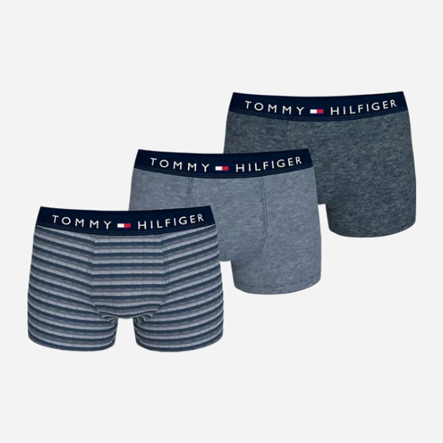 Набір трусів-боксерів чоловічих Tommy Hilfiger UM0UM03399 S 3 шт Синій (8720637188286) - зображення 1