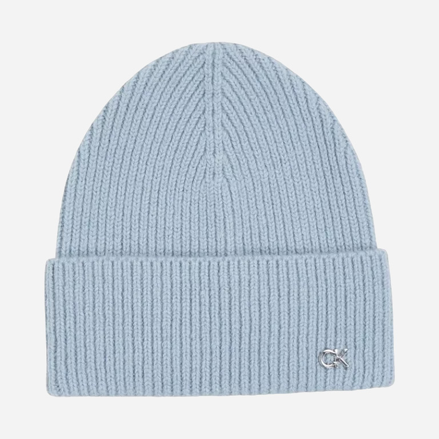 Czapka beany damska Calvin Klein K60K612592 One Size Błękitna (8720639564811) - obraz 1