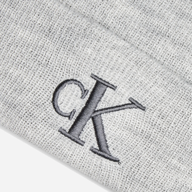 Шапка жіноча Calvin Klein K60K612319-0I0 One Size Сіра (8720639567355) - зображення 3