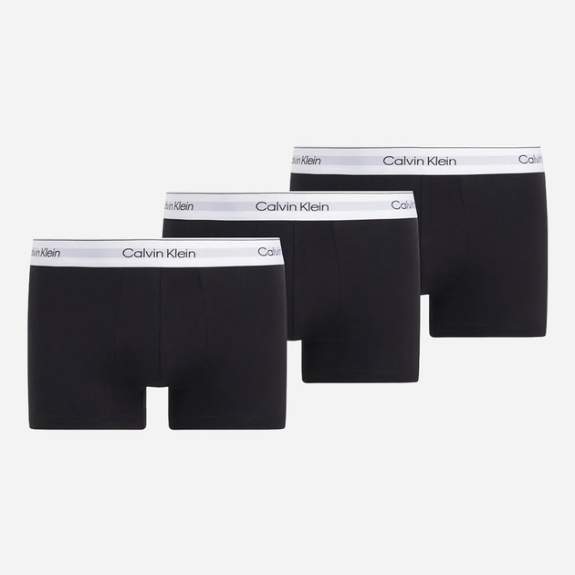 Zestaw majtek boxer męski Calvin Klein 000NB3963A L 3 szt Czarny (8720639721658) - obraz 1