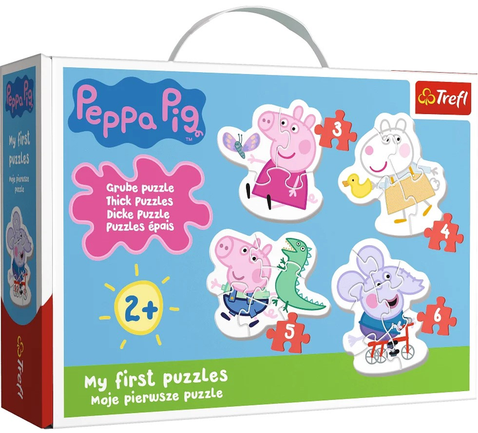 Puzzle Trefl Moje pierwsze puzzle Urocza Świnka Peppa 19 elementów (5900511360868) - obraz 1