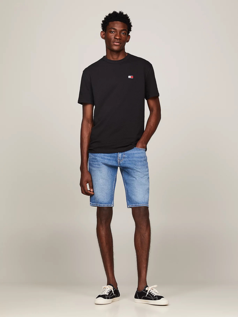 Koszulka męska bawełniana Tommy Hilfiger DM0DM17995-BDS M Czarna (8720645994930) - obraz 3