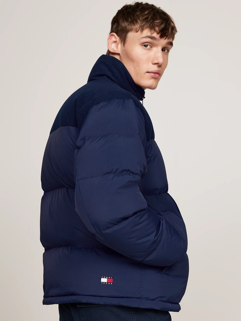 Пуховик зимовий короткий чоловічий Tommy Hilfiger DM0DM20004-C1G L Темно-синій (8720637321263) - зображення 4
