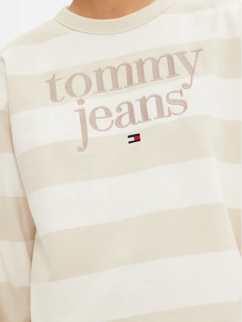 Bluza damska bez kaptura Tommy Hilfiger DW0DW19041-ACG S Beżowa (8720637222416) - obraz 5