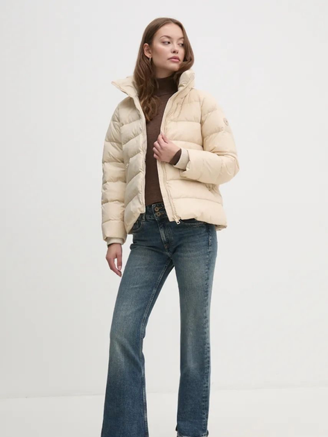 Kurtka puchowa damska zimowa Tommy Hilfiger WW0WW43118-ACI S Beżowa (8720637658475) - obraz 3