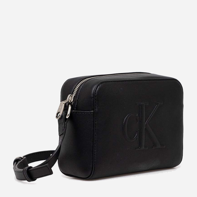 Сумка крос-боді через плече жіноча Calvin Klein K60K612726-BEH Чорна (8720639557417) - зображення 2