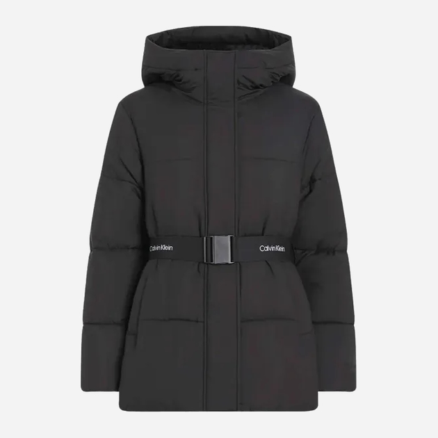Пуховик зимовий короткий жіночий Calvin Klein J20J224107-BEH XS Чорний (8720639428656) - зображення 3