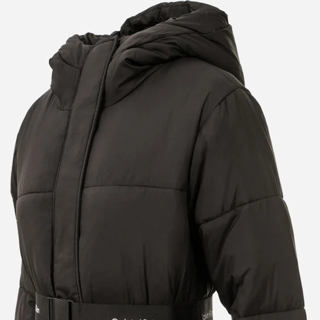 Пуховик зимовий довгий жіночий Calvin Klein J20J224122-BEH XS Чорний (8720639430543) - зображення 5