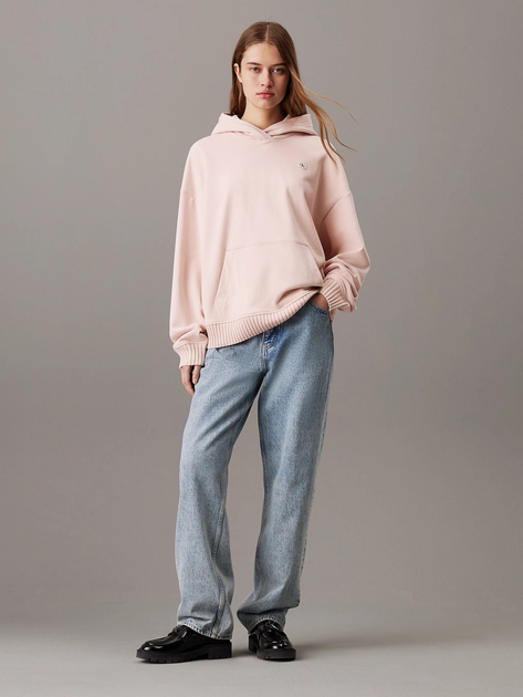 Худі жіноче Calvin Klein J20J224173-TER M Світло-рожеве (8720639428748) - зображення 3