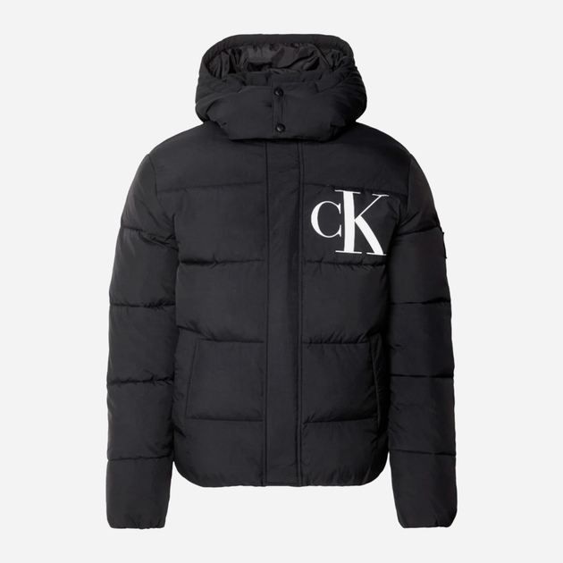 Куртка зимова коротка чоловіча Calvin Klein J30J326104-BEH L Чорна (8720639460090) - зображення 5