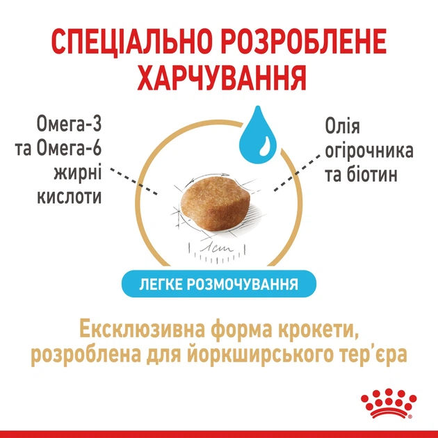 Корм Royal Canin Yorkshire Terrier Ageing 8+ сухой для пожилых собак породы йоркширский терьер 1.5 кг - изображение 5