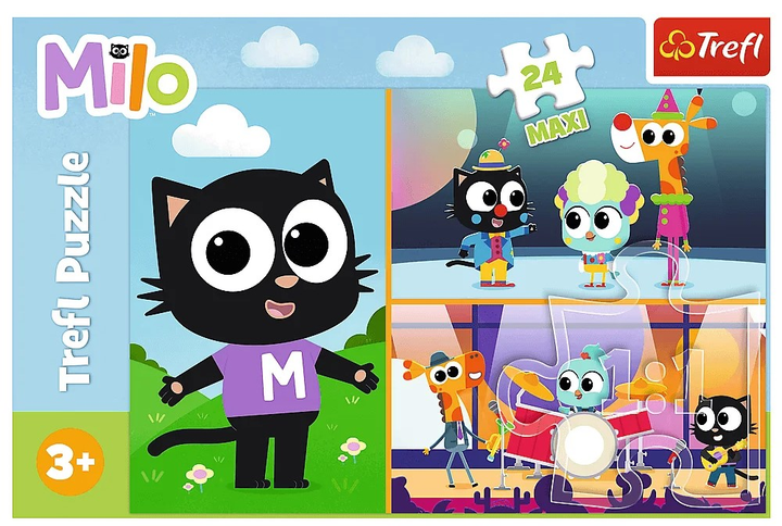 Puzzle Trefl Milo Maxi Przygody małego Kotka Milo 24 elemeny (5900511143638) - obraz 3