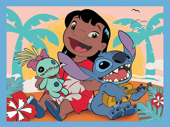 Пазл Trefl Lilo & Stitch Мемо Щасливий день Ліло і Стіч 2 в 1 102 елементи (5900511935851) - зображення 2