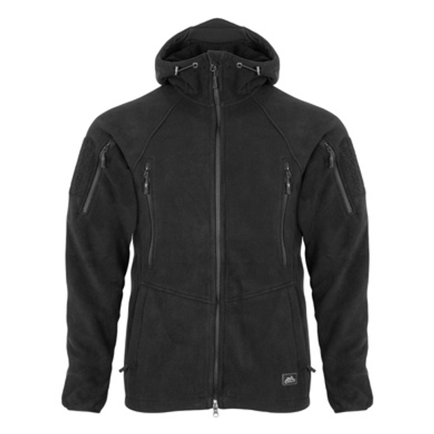 Кофта флісова Helikon-Tex Patriot Jacket Hybrid Fleece Чорна L - зображення 2