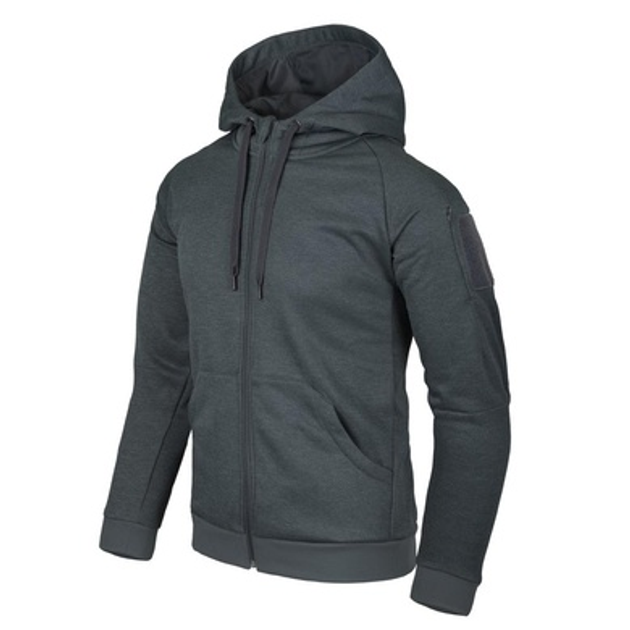 Толстовка на молнии Helikon-Тех Urban Tactical Hoodie® - Полиэстер - тёмно-серый меланж 3XL - изображение 1