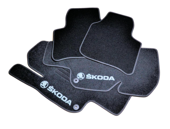 Коврики в салон (ворсовые) Skoda Superb 2008-2015, Premium, черные, AVTM BLCLX1566 - изображение 3