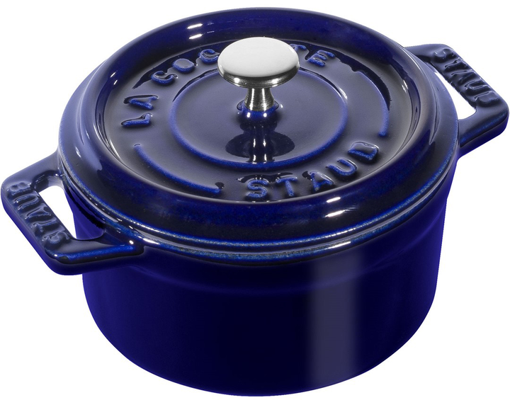 Каструля Staub Mini Cocotte Синя 250 мл (3272341010919) - зображення 1