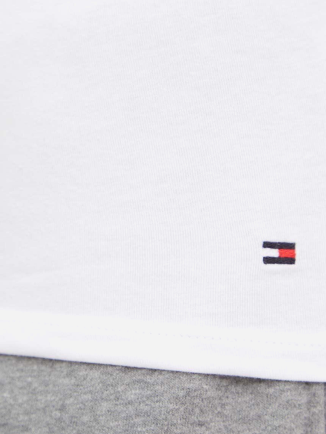 Набір футболок бавовняних жіночих Tommy Hilfiger UW0UW05525-0WV XS 2 шт Білий/Сірий (8720637174098) - зображення 6