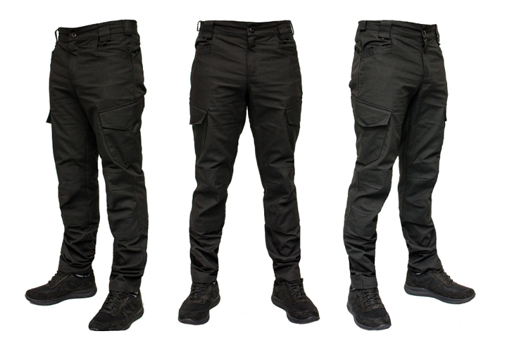 Тактичні штани WinTac Varvar Black Urban Tactical Pants Special Fabric 5XL/Tall чорні - зображення 2