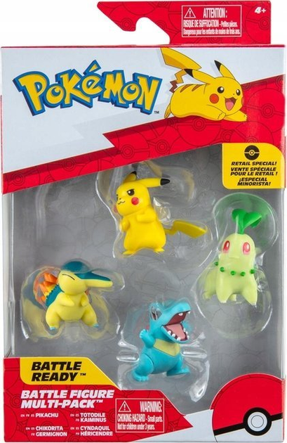 Фігурка Jazwares Pokemon Bitewne Multipack 4 шт. (191726414803) - зображення 1