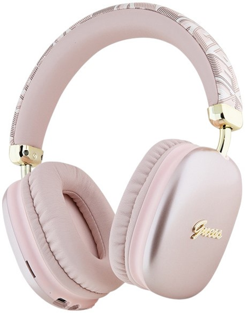 Наушники Guess GCUBE Metallic Script Logo Pink (GUBHK1GCTCSP) купить в ...