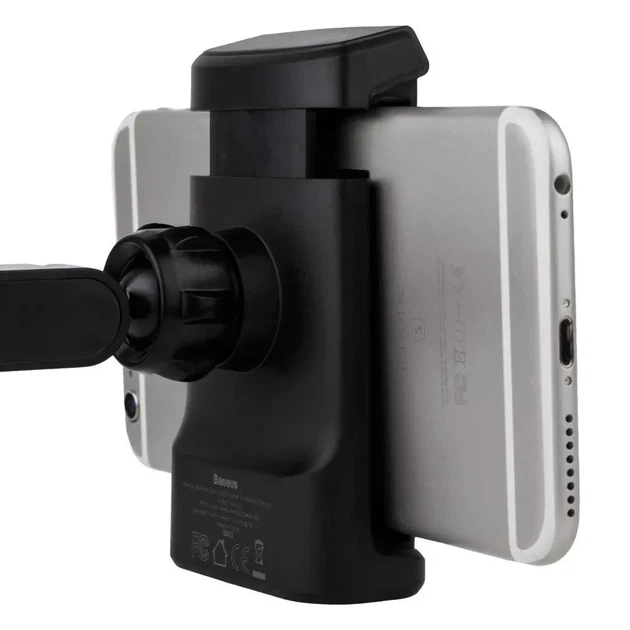 Автотримач Baseus + Wireless Charger бездротова зарядка WXHZ - зображення 3
