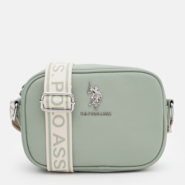 Сумка крос-боді через плече жіноча U.S. Polo Assn 27A278-AA00A Оливкова (786660982541)